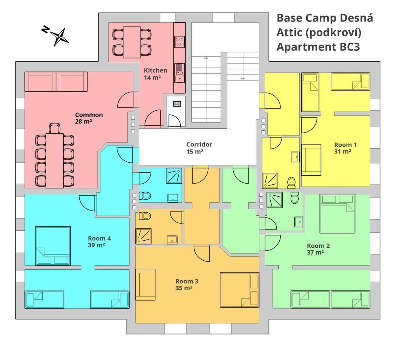 Appartamento Base Camp Desna Camera foto